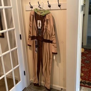 Unisex Adult Yoda Onesie Costume